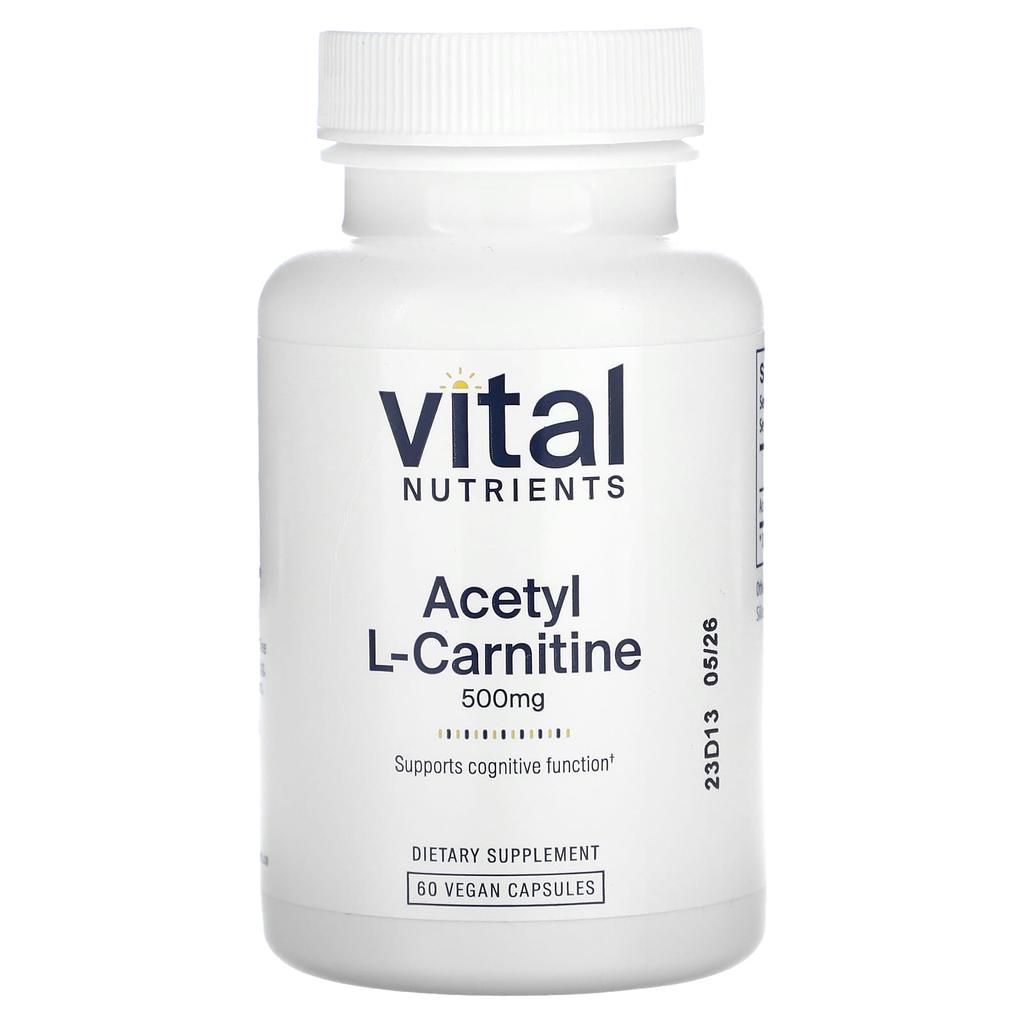 Acetyl L-Carnitine, 500Mg, 60 Veggie Caps