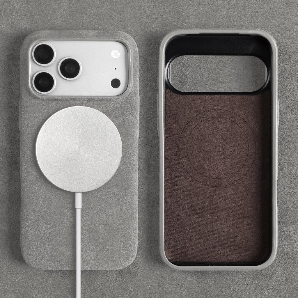 Luxury Magnetic for ALCANTARA Case for IPhone17 Pro Max 16 15 14 13 12 for Magsafe Artificial Leather Supercar Suede Phone Cover