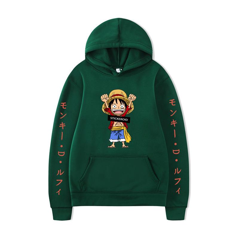One Piece Luffy Luffy Pullover Hoodie Fleece Men'S And Women'S Jacket Sweater Hoodie