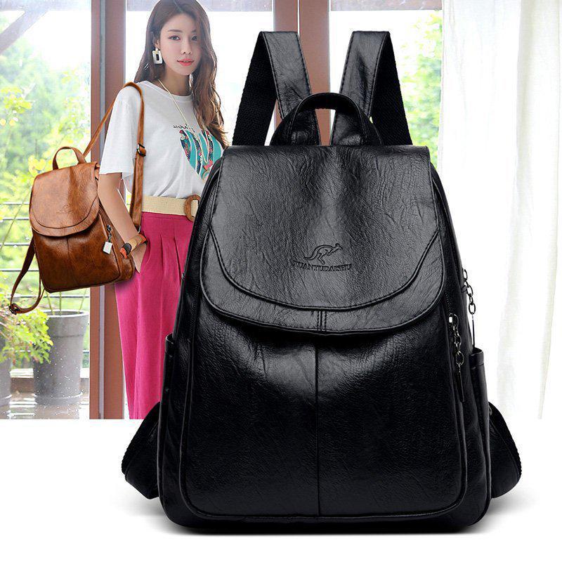 Women's Large Capacity Anti-Theft Backpack: 2024 Autumn/Winter Trendy American-Style Fashion Niche Design