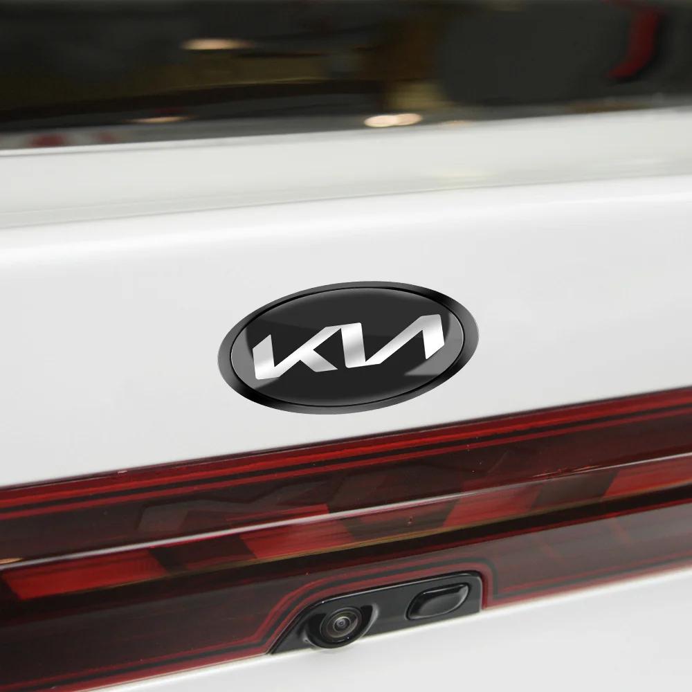 AANE1 Car Front Hood Emblem Rear Trunk Badge Sticker KIA Sportage Ceed Sorento Cerato Optima Picanto Rio Soul k3 k5 Stonic Fitting