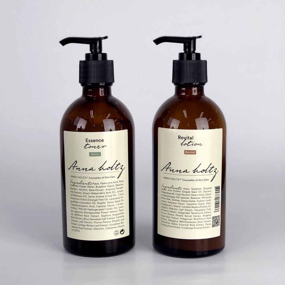 Anna Holtz Essence Toner 300ml + Revital Lotion 300ml Set