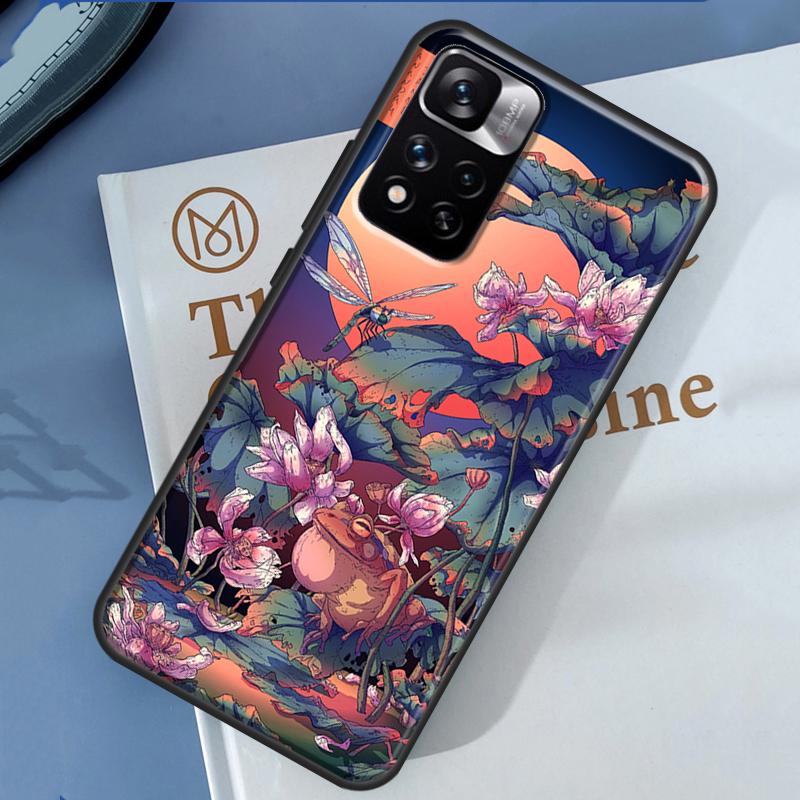 Чехол-пенал в японском стиле для Xiaomi Redmi 14C 13C 10C 12C Redmi Note 13 14 Pro 12 11 9 10 9S 10S 11S 12S