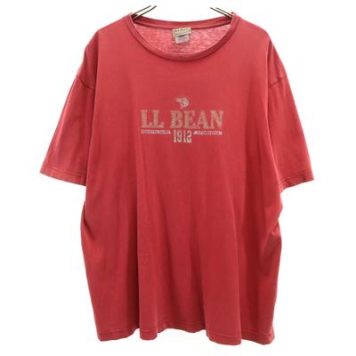 L.L.BEAN Футболка с коротким рукавом L Красная Мужская Б/У