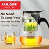 KAMJOVE Жаропрочный Стеклянный Чайный Набор Фильтр Чайник Бытовой Стеклянный Чайник Заварочный Чайник Патент Пресс Художественная Чайная Чашка Офис Дом
