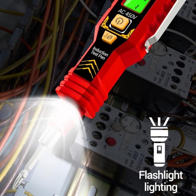 Auto Off LCD Backlit Screen Voltage Test Meter Digital Measuring Pen Voltage Live Wire Detectors NCV Voltage Probes Tester