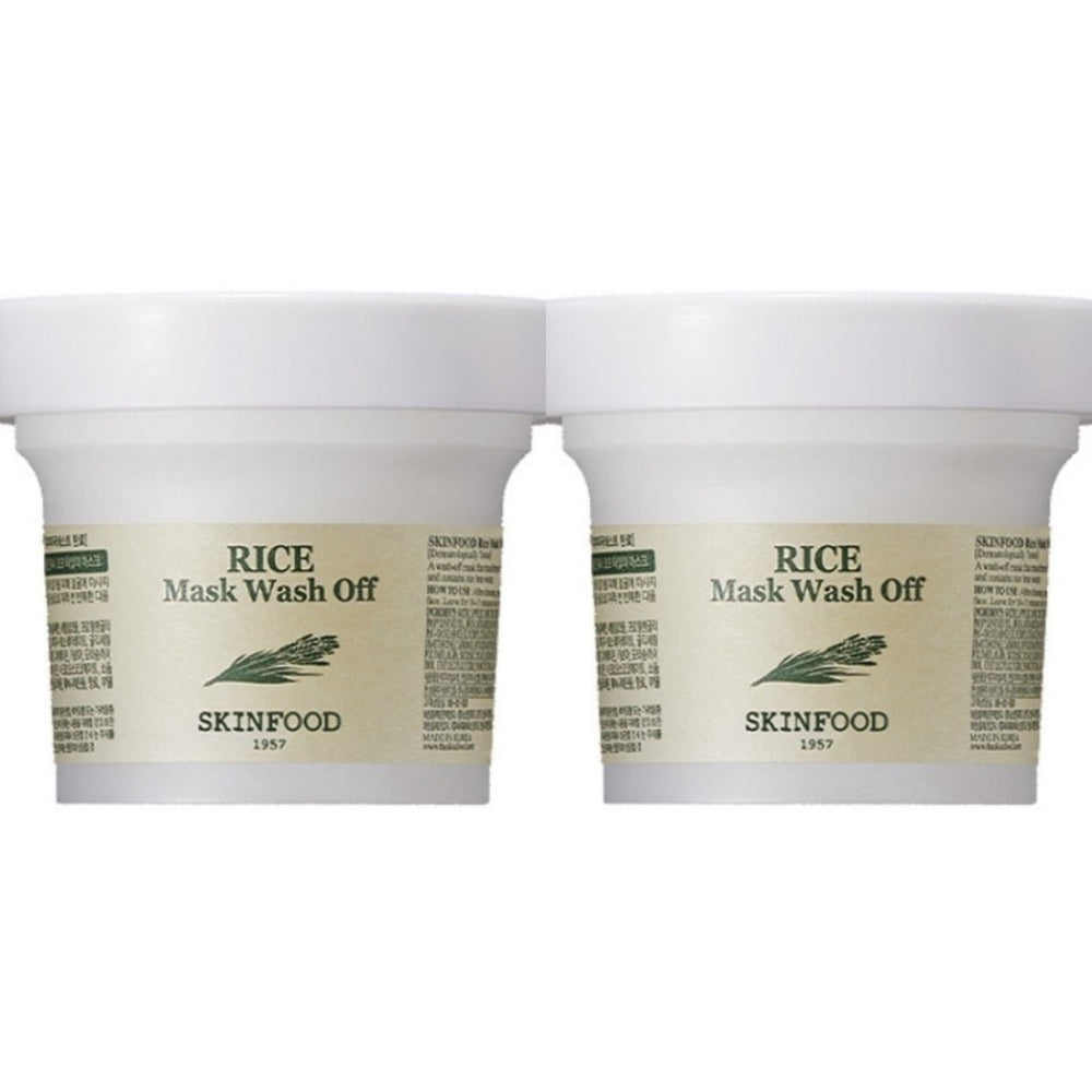 SKINFOOD Rice Mask Wash Off Pack 120g*1Pc/2Pcs/4Pcs