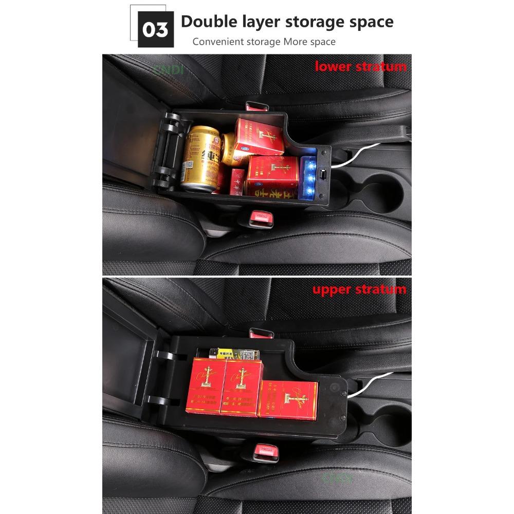 For NISSAN Juke Armrest box For Infiniti ESQ Car armrest 2010-2019 accessories interior details storage box Retrofit parts USB