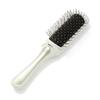 Francfranc Salon Vibrating Ion Hairbrush, White, Negative Ions, Battery-Operated, Electric Brush, Scalp Care, Gift