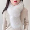 Fox Hair Scarf Women's Winter Double-sided Scarf Korean Version Long Thickened Cross Neck Cover Imitation Fur Rabbit Fur Scarf