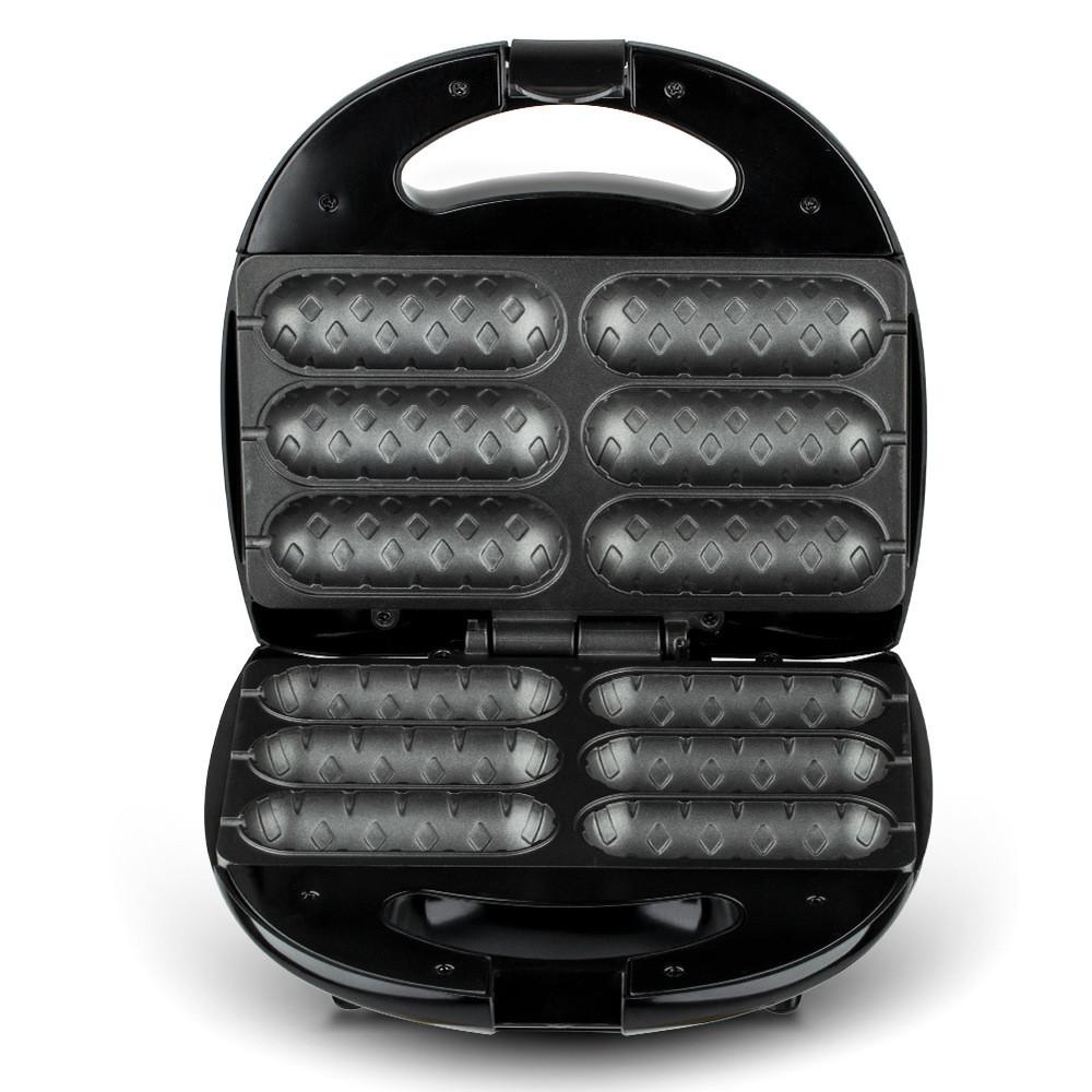 Электрическая вафельница для хот-догов 850 Вт, хрустящий кукурузный хот-дог, машина для сосисок, кухонная техника, сковорода для завтрака, гриль для выпечки