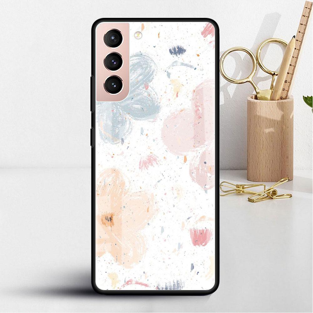 Стеклянный чехол LOVE Heart для Samsung Galaxy S22 S20 FE S21 Plus, чехол для телефона S10 5G S9 Note 20 Ultra 10 Lite Shell