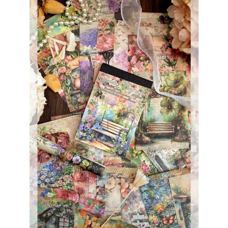 100 Sheets Retro Scrapbooking Backgrounds Paper Journaling Craft Paper For Journaling Cardmaking And Art Craft Project