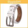 Винтажный стиль Мужской ремень из натуральной кожи Поясной ремень Металлическая пряжка-штифт Джинсовый ремень