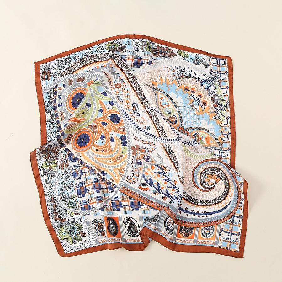 2024 New 70 CM Silk Shirt Decoration Small Square Scarf Fashionable And Versatile Commuting Scarf Neck Protection Scarf