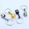 Car Accessories Piston Model Keyring Zinc Zinc Alloy Car Engine Piston Keychain Personality   Key Buckle