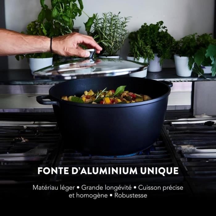 Mijoteuse haute - BAUMALU - 384942 - Intérieur céramique - Avec couvercle - 32 cm
