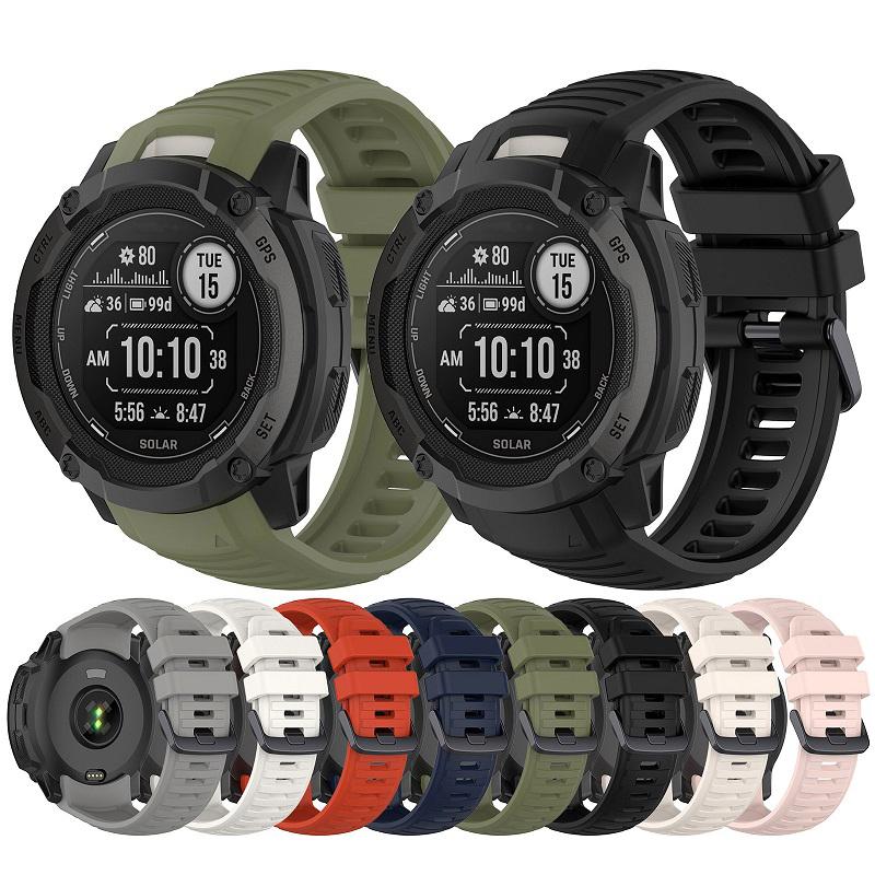 22MM 26MM For Garmin Instinct 2X Solar Wristband Quickfit Silicone Wacth Band