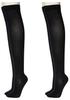 Gunze Set of Matching New AR0218 Women's Over-the-Knee Socks, 2, Colors, Model, Black,