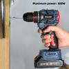21V Ручная дрель Электрическая отвертка Крутящий момент 40 Н·м Многофункциональная дрель Шуруповерт Бесщеточный двигатель Аккумуляторная дрель Электроинструмент