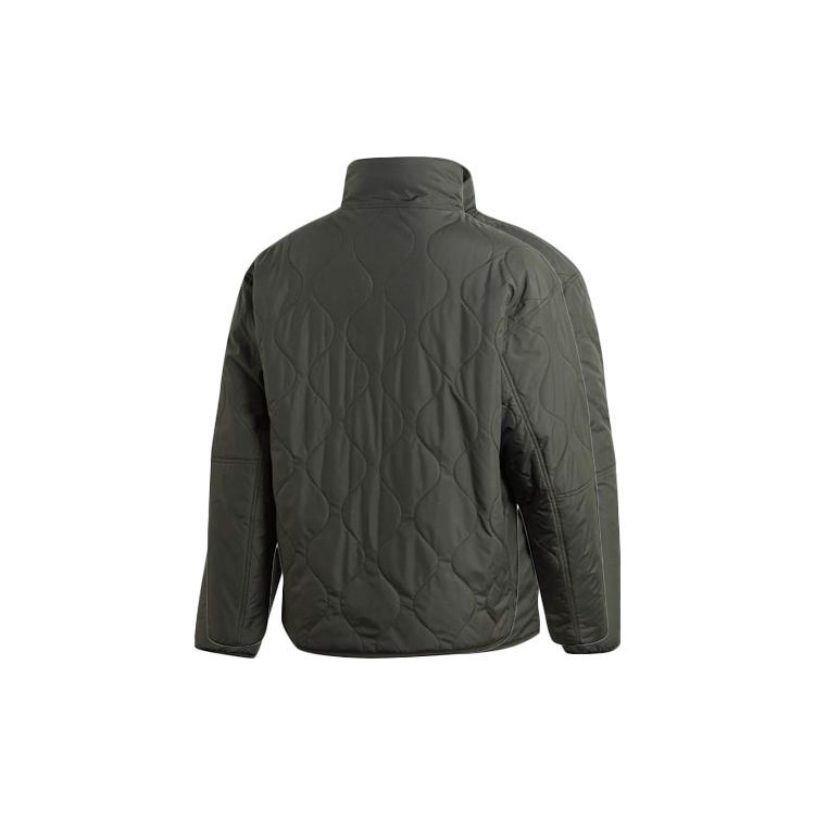 Adidas Хлопковая куртка с двусторонним воротником, мужская верхняя одежда, зеленая GF0052