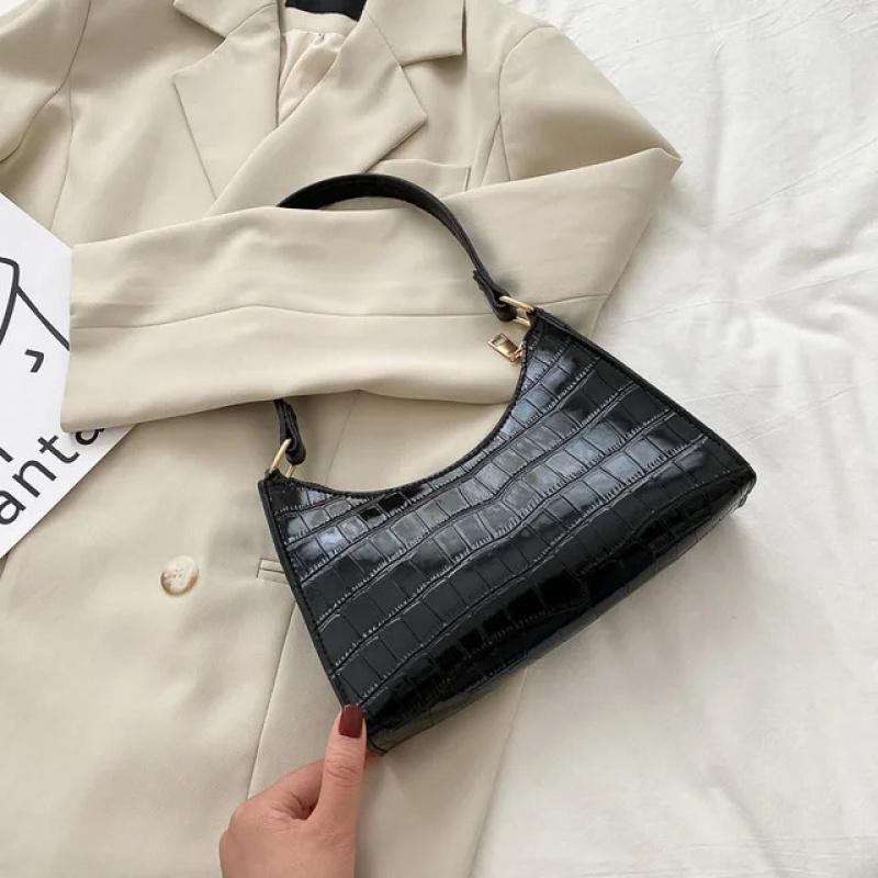 Модные сумки из искусственной кожи для женщин с рисунком аллигатора, сумка через подмышку, женская маленькая сумка-мессенджер через подмышку, кошелек