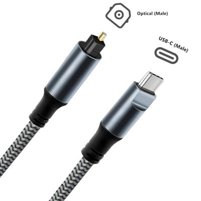 Адаптер USB C к оптическому звуку SPDIF Конвертер для ноутбука Адаптер цифровой передачи Для домашнего кинотеатра