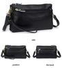 Genuine Leather Women Crossbody Bag Small Shoulder Handbags Casual Wristlet Clutch Purse Large Capacity Messenger Bags for Women