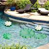 Floating Flowers Artificial Realistic Fake Water Lily Pool Decorations For Rain Backyard Lake Centerpieces Valley Meditation