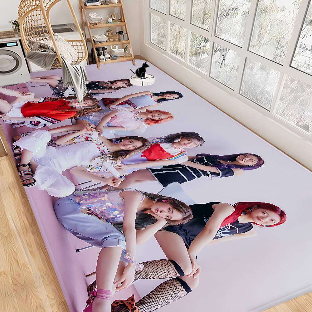 Fromis_9 K-pop Девушки Напольный Ковер Нордический Стиль Домашний Коврик для Входа Ванная-Туалет Коврики Спальня Отель Декор Коврик