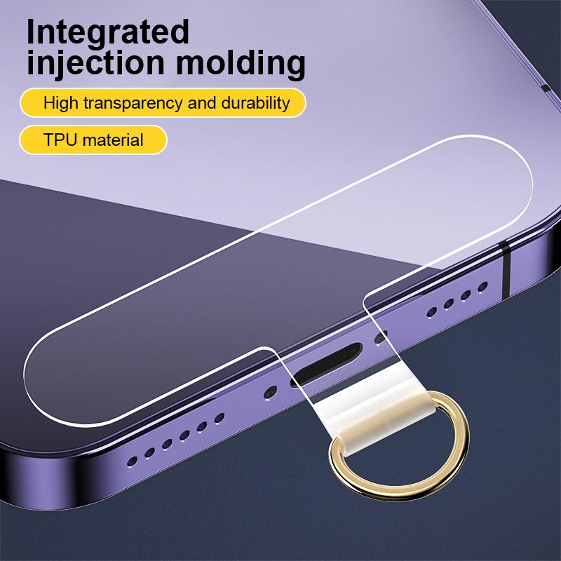 Чехол для мобильного телефона из ТПУ, ремешок через плечо, высокая прозрачная прокладка, соединительная накладка, фиксирующая пленка против потери