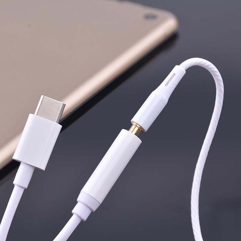 AUX для Huawei USB C до 3,5 мм, 1 шт., кабель, разъем для наушников, адаптер для наушников типа C, ювелирный аксессуар