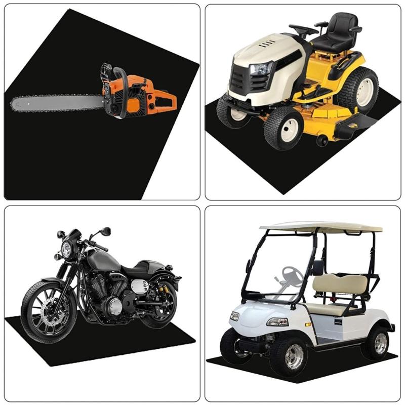 Large 5x9Ft,Oil Absorbent Garage Floor Mat and Mechanic Pad, Protects Floor From Spills, Drips, Splashes and Stains