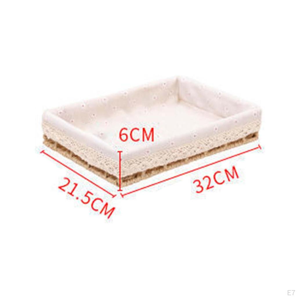 Корзины Косметичка Коробка Плетеный Подарок Бытовая техника Настольный Органайзер для мелочей для хлеба фруктов