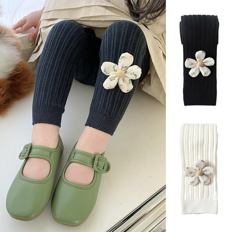 Toddlers Nine-Point Pantyhose Western Style Comfortable Baby Leggings