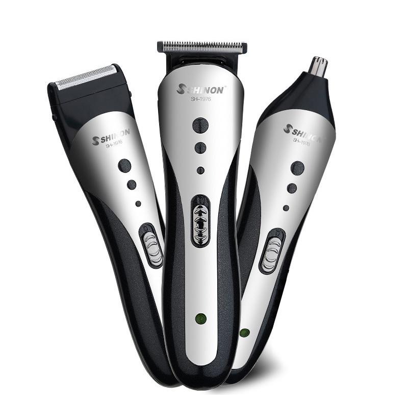 3 In 1 Rechargeable Hair Clipper Men Waterproof Electric Shaver Beard Nose Ear Shaver Hair Trimmer