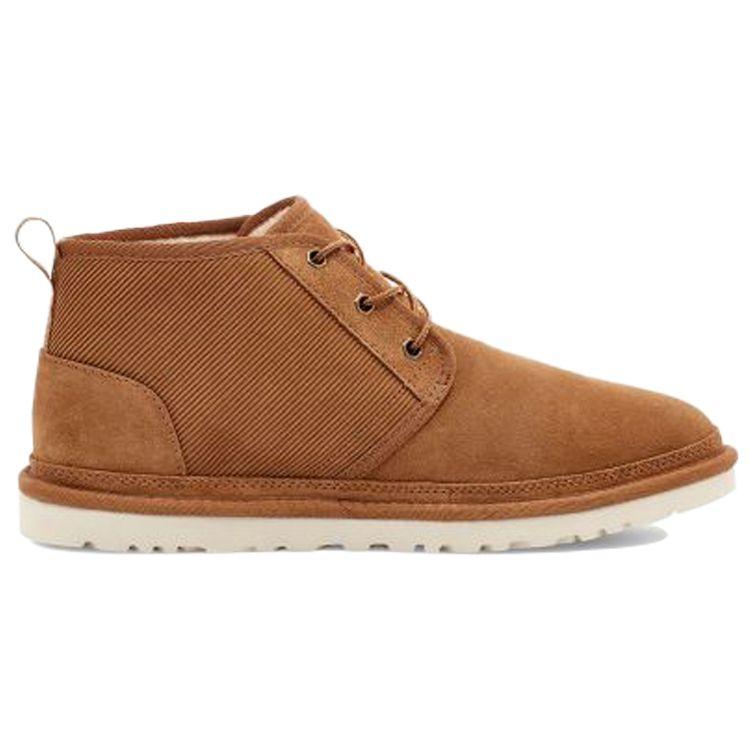 UGG Мужские короткие замшевые ботинки на плоской подошве Neumel Коричневые 1114196-CHE