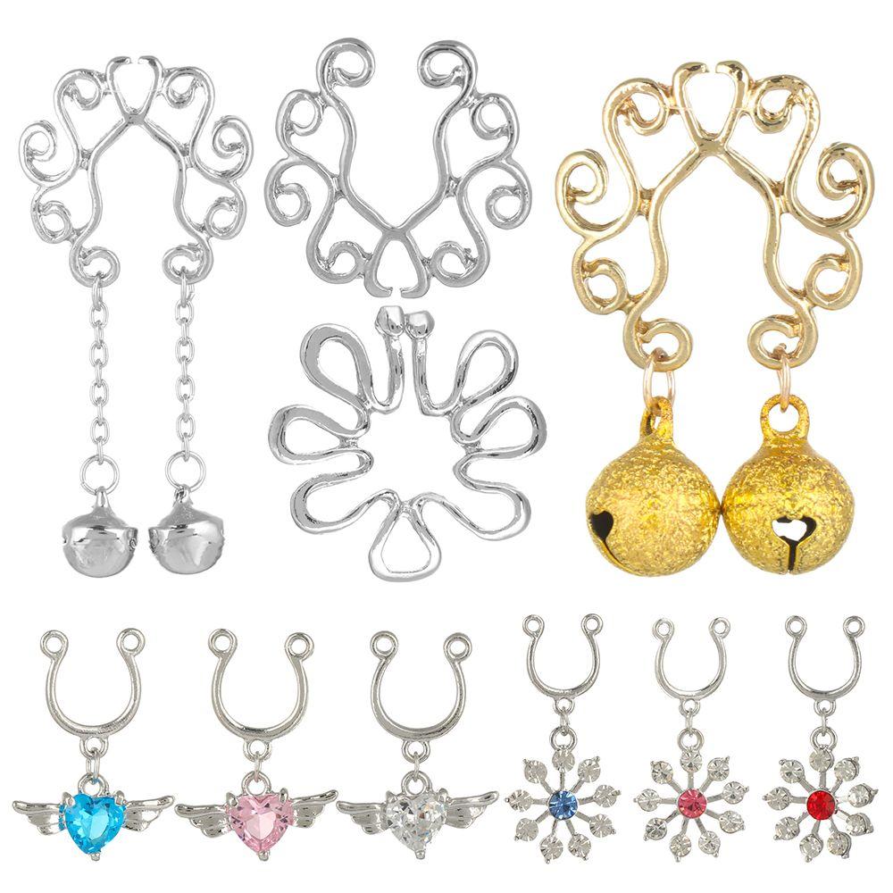 Nickel-free Fake Piercing Faux Nipple Fake Nipple Ring Body Jewelry Non-Piercing Non Piercing