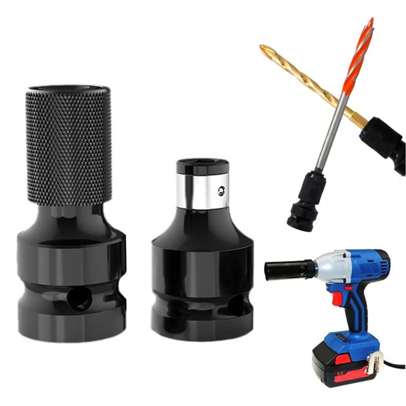 Переходник с 1/2'' квадрата на 1/4'' гнездо, Дрель, Гаечный ключ, Трещотка, Переходники для привода, Удлинитель, Квадратный, Набор бит для ударного шуруповерта