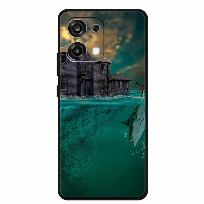 Для Oppo A6 Pro 5G 4G Глобальный Чехол с Рисунком Пейзажа Мягкий Силиконовый Чехол для Телефона для Oppo A6 Pro CPH2799 CPH2781 Модная Задняя Крышка