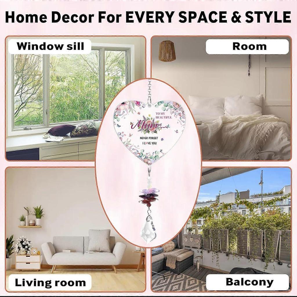 Gifts for Mum, Mum  Birthday Gift from Grandchildren Sun Catchers, Retirement Grandparents Presents from Grandkid, Great Memorial Nan Grandma Gifts