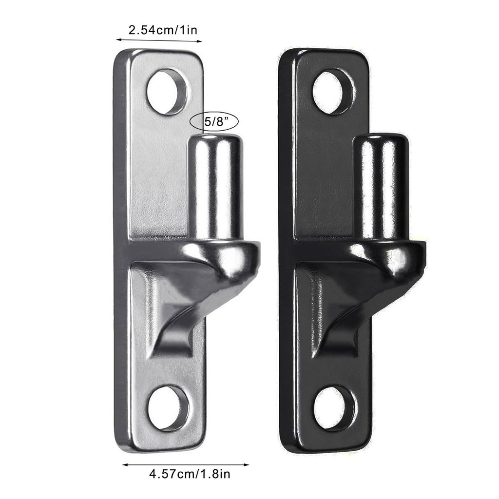 1/2/4 шт. Настенные петли для ворот, Портативные настенные петли для уличных ворот из сетки-рабицы с петлевым пальцем 5/8 дюйма