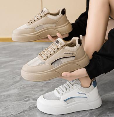 Модная весенняя дышащая сетка Женские походные туфли Толстые спортивные туфли Корейский стиль Универсальные повседневные кроссовки для студентов Беговые туфли