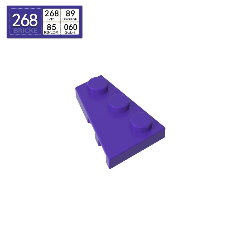 BRICKE 2x3 Left Wedge Plate Compatible with Lego 43723 MOC Building Block Parts