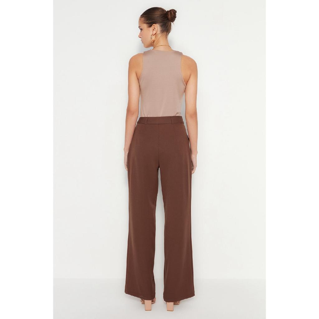 Black Wide Leg Woven Trousers Twoaw21pl0076
