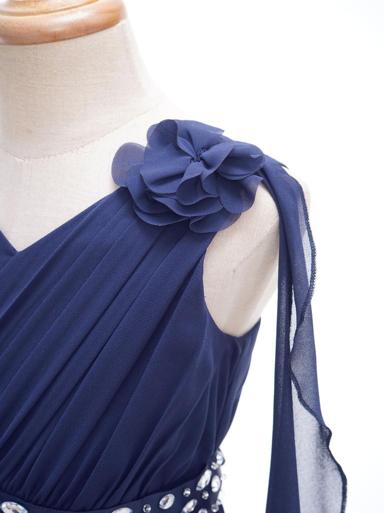 Шифоновое пышное платье с цветочным узором для девочек, бальное платье подружки невесты для детей, официальные платья для свадьбы, дня рождения