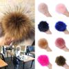 15cm Big Beanies Cap Pom Fur Pompom Knitted Hat Skullie Imitation