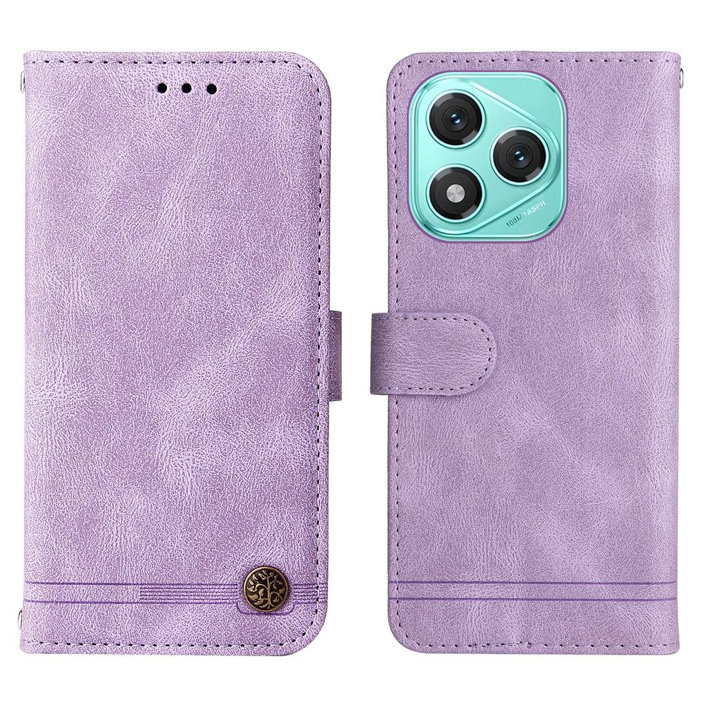 For Honor X70i/400 Lite 5G Leather Wallet Cases Skin Touch Phone Cover Stand with Strap