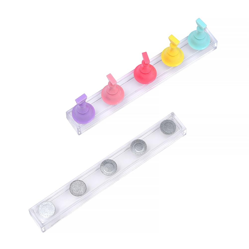 5 шт./упак. шахматный магнитный держатель для ногтей набор подставок для гель-лака инструменты для накладных ногтей подставка для практики нейл-арта