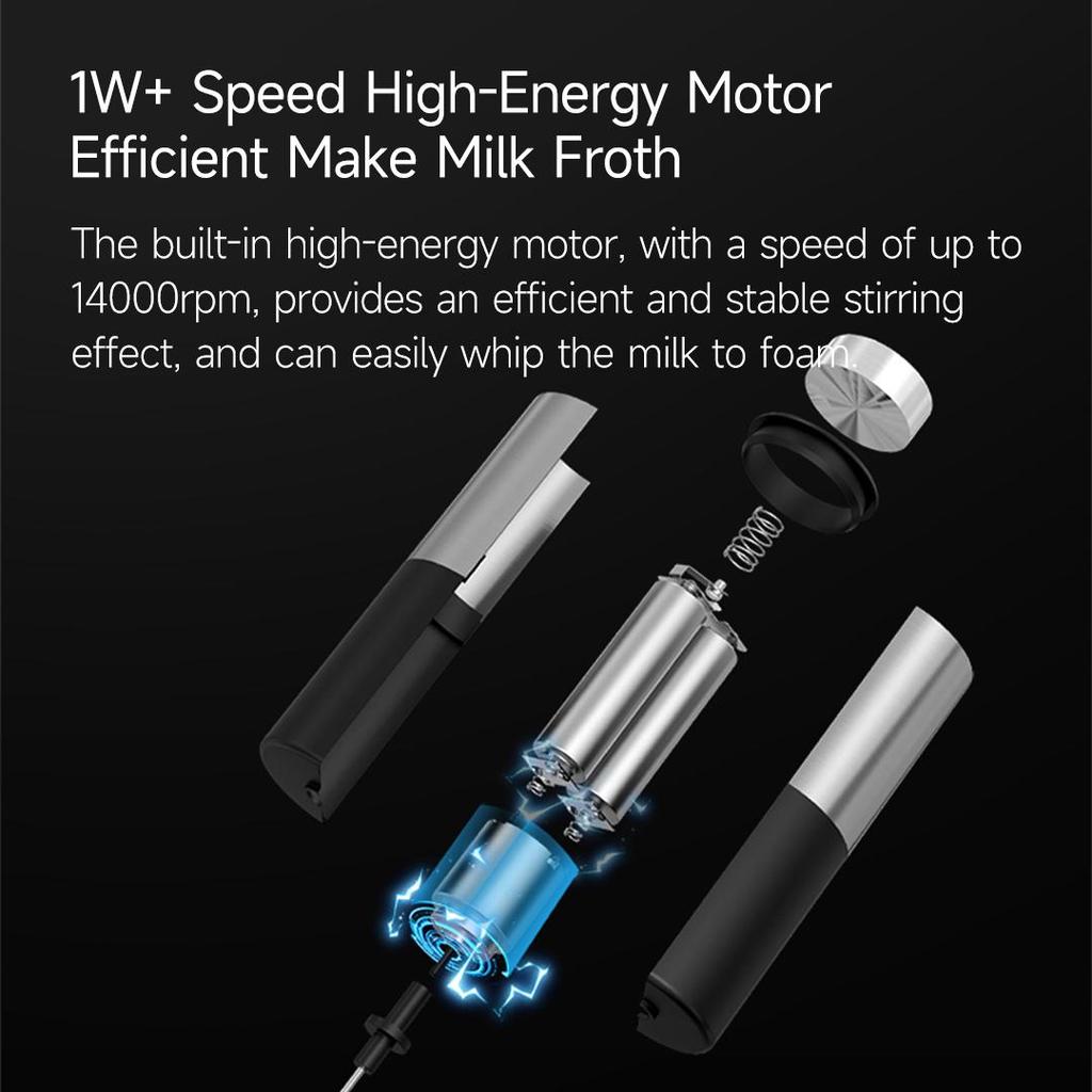 Электрический вспениватель молока Xiaomi Circle Joy, мини-пеногенератор, кофеварка, взбиватель яиц для мешалки для капучино, портативный блендер, кухонный инструмент